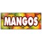 Signmission MANGOS BANNER SIGN tropical fruit stand farm produce farm market juice B-120 Mangos - alternate 1